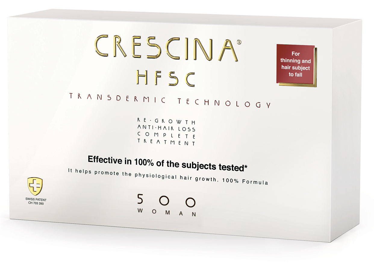 Ампулы КРЕСЦИНА КОМПЛЕКС ДЛЯ ЖЕНЩИН Дозировка 500/Crescina for Woman 500 HFSC Transdermic 100% /упаковка №10+ №10