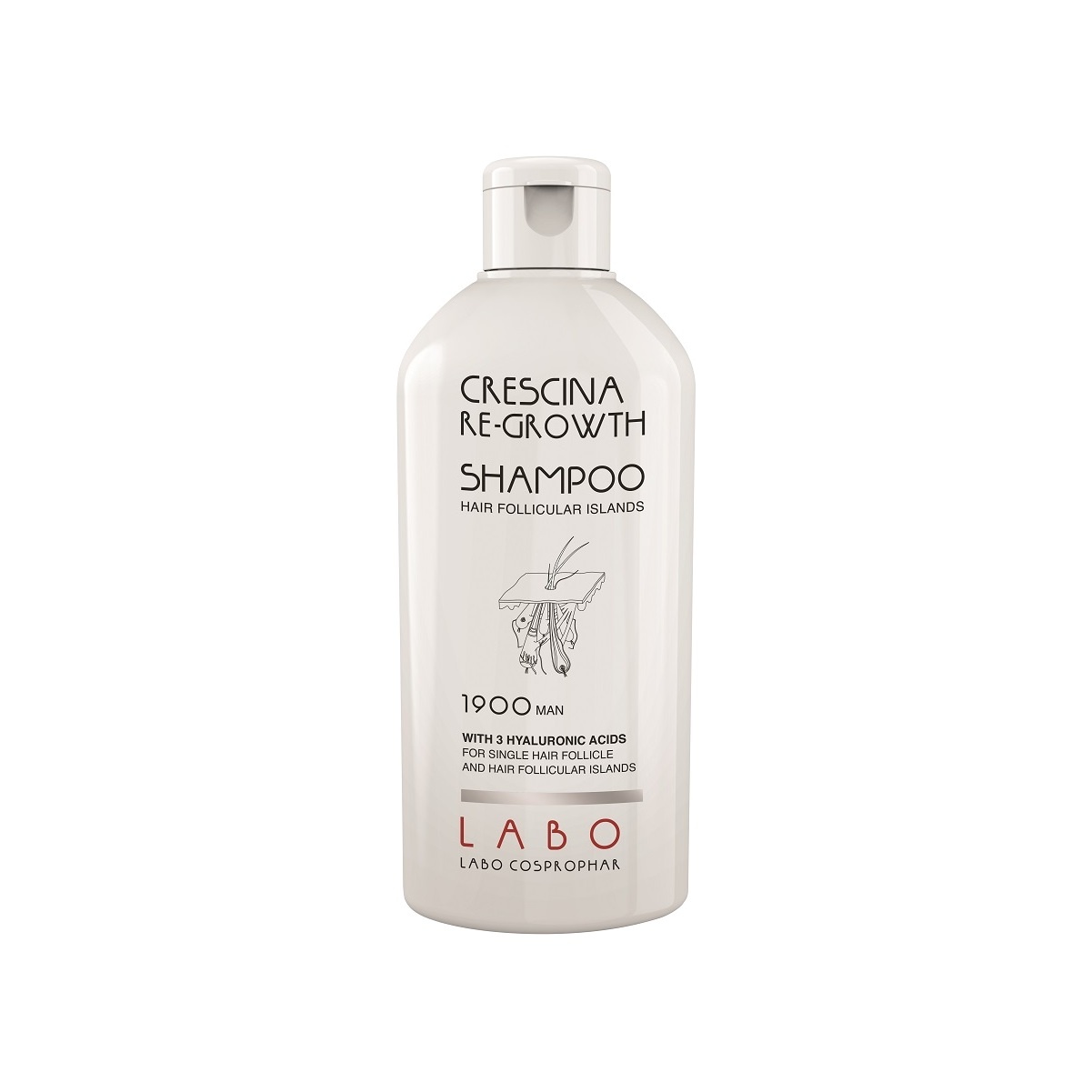 Шампунь CRESCINA HFI ДЛЯ МУЖЧИН Дозировка 1900 /  Crescina Follicular Islands  for Man 1900 / 200 ml