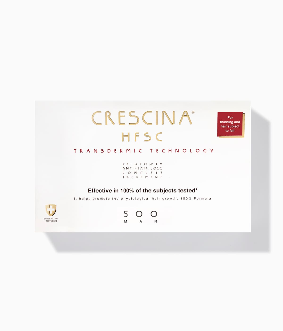 Ампулы КРЕСЦИНА КОМПЛЕКС ДЛЯ МУЖЧИН Дозировка 500 /Crescina for Man 500 HFSC Transdermic 100% /упаковка №20+ №20